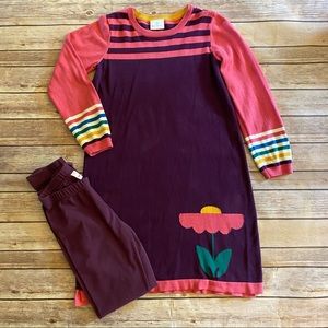Hanna Andersson Sweater Dress & Leggings Girls Sz. 10